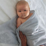 Organic Gray Stripe Baby Blanket