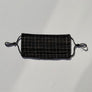 upcycled sustainable black plaid face mask